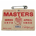 1970 Masters Tournament SERIES Badge #6961 - Billy Casper Win