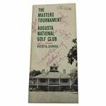 Jimmy Demaret & others Signed 1961 Masters Tournament at Augusta National GC Booklet JSA ALOA