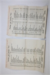 Complete 1963 Masters Thursday, Friday, Saturday & Sunday Pairing Sheets - Jack Nicklaus Winner