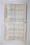 Complete 1963 Masters Thursday, Friday, Saturday & Sunday Pairing Sheets - Jack Nicklaus Winner