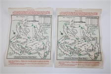 Complete 1964 Masters Thursday, Friday, Saturday & Sunday Pairing Sheets - Arnold Palmer Winner