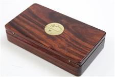Augusta National Golf Club Cherry Wood Masters Circle Logo Keepsake Box