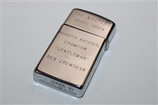 Masters Logo Zippo Lighter w/Multiple Engravings inc. The Masters April 1994 - Ben Crenshaw