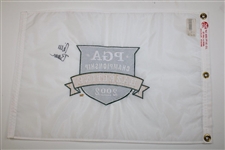 Rich Beem Signed 2002 PGA Championship at Hazeltine Embroidered Flag JSA ALOA