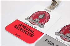 Two (2) 1993 PGA Championship at Inverness Club PGA Guest & Special Services Badges
