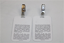 Two (2) 1993 PGA Championship at Inverness Club PGA Guest & Special Services Badges