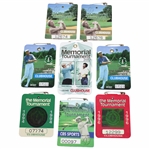 Eight (8) The Memorial Tournament Badges - 1994, 1996, 1999, 2000(x2), 2001(x2) & 2002