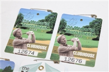 Eight (8) The Memorial Tournament Badges - 1994, 1996, 1999, 2000(x2), 2001(x2) & 2002