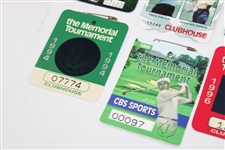 Eight (8) The Memorial Tournament Badges - 1994, 1996, 1999, 2000(x2), 2001(x2) & 2002