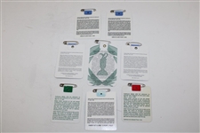 Eight (8) The Memorial Tournament Badges - 1994, 1996, 1999, 2000(x2), 2001(x2) & 2002