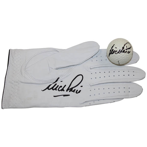 Nick Price Signed Footjoy Golf Glove & Signed Golf Ball JSA ALOA
