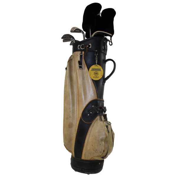 Joe Dimaggios Personal Used Irons, Woods & Putter in Full Size Bag w/Bag Tag