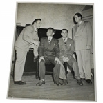 Ben Hogan Signed Original Photo w/ Ralph Guldahl & Best Wishes Insc. JSA #AF85189 