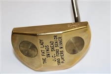 J.C. Snead 1995 Ford Senior Players Winner The Fat Lady Swings Gold Plated Putter
