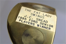 J.C. Snead 1995 Ford Senior Players Winner The Fat Lady Swings Gold Plated Putter