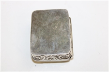 Sterling Silver Backswing Male Golfer Match Safe - Modern Reproduction 