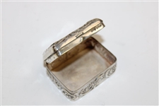 Sterling Silver Backswing Male Golfer Match Safe - Modern Reproduction 