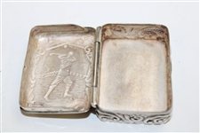 Sterling Silver Backswing Male Golfer Match Safe - Modern Reproduction 