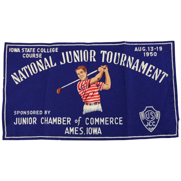 1950 National Junior Tournament at Iowa State College Course Felt Ad