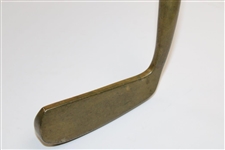 1983 US Open At Oakmont Commemorative Brass Putter Wood Shaft All Original