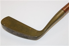 1983 US Open At Oakmont Commemorative Brass Putter Wood Shaft All Original