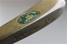 1983 US Open At Oakmont Commemorative Brass Putter Wood Shaft All Original