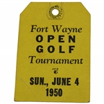 Fort Wayne Open Golf Tournament Ticket Sun. June 4, 1950 Won By Lloyd Mangrum