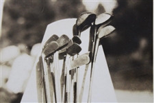 1920’s Wire Press Photo Of Glenna Collett's Golf Clubs