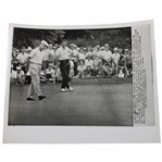 B & W Press Photo Of Ben Hogan At The 1960 PGA Championship At Firestone