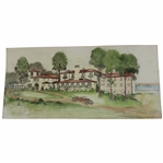 Original Architectural Drawing For The Forest Lake Country Club 8" X 16 1/2"