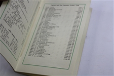 The Royal Mid-Surrey Golf Club List Of Members April, 1939 From J. H. Taylor Estate