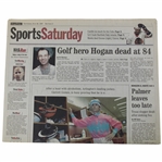 Chicago Tribune Sports Section "Golf Hero Hogan Dead At 84" Back Is Full Of Photos