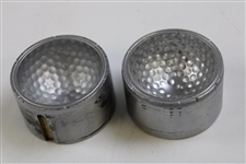Both Sides For A Heavy Cast Iron Dimple Golf Ball Mold