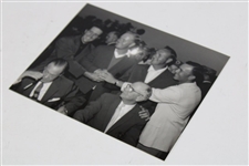 Photo Of Gary Player, Jack Nicklaus, Arnold Palmer, Bobby Jones, And Cliff Roberts With Green Jackets