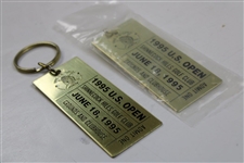 Two (2) Brass Key Rings From 1995 US Open