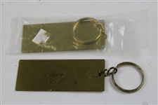 Two (2) Brass Key Rings From 1995 US Open