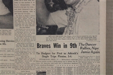 Des Moines Sunday Register Sports Dated June 14, 1953 Headline Hogan Wins No. 4 By 6 Shots (U.S. Open)