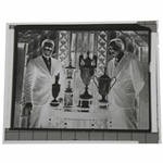 Bobby Jones With His Grand Slam Trophies & OB Keeler Negative 