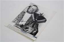 Jack Nicklaus Signed 1970 Piccadilly World Match Play Photo JSA ALOA