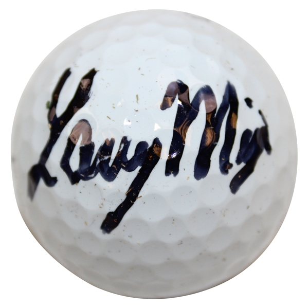 Larry Mize Signed Srixon Logo Golf Ball JSA ALOA