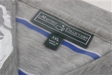 Masters Tournament Masters Collection Gray w/White/Blue Golf Shirt - Size XXL - Unopened
