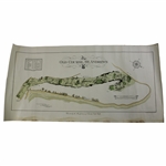 Original 1924 The Old Course St. Andrews Aerial Map Surveyed & Depicted by MacKenzie