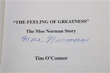 Moe Norman Signed 1995 'The Feeling Of Greatness The Moe Norman Story' Book JSA ALOA