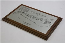 St. Andrews The Old Course July 1969 Golf Safari Course Map Plaque