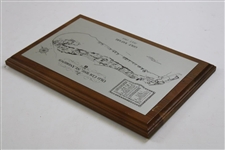 St. Andrews The Old Course July 1969 Golf Safari Course Map Plaque