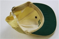 Fluff Cowan Signed Masters Tournament Litter Employee Hat JSA ALOA