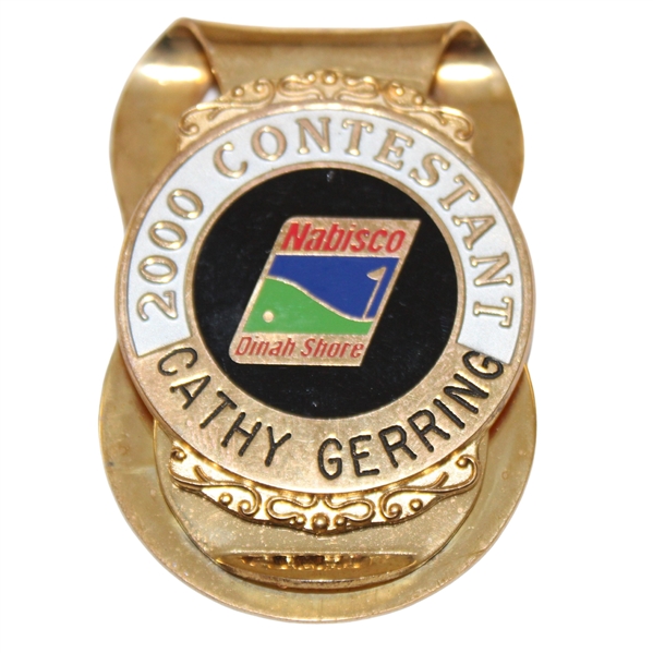 Cathy Gerring 2000 Contestant Nabisco Dinah Shore Badge Clip