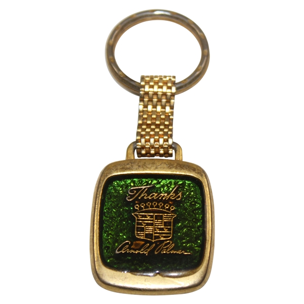 Arnold Palmer Enameled Dealership Cadillac Key Chain