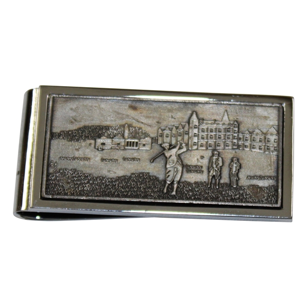 Old Course St Andrews Scotland Golf Motif Money Clip
