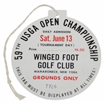 1959 US Open Ticket Final Round June 13 Winged Foot